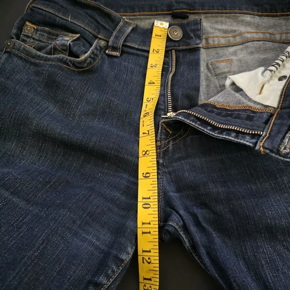 True Religion Geno Relaxed Slim Boot Cut Jeans Blue Sz 33 X 34